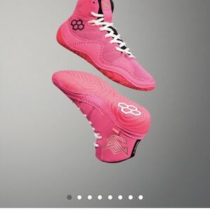 JB1 Rudis Youth 5.5 W 7 Wrestling Shoes Pink Flamingo